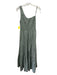 S/W/F Size Medium Sage green Cotton One Shoulder smocked Gathered Maxi Dress Sage green / Medium