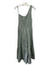 S/W/F Size Medium Sage green Cotton One Shoulder smocked Gathered Maxi Dress Sage green / Medium