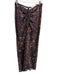 Resa Size M Black & Brown Animal Print Satin cinched detail Maxi Skirt Black & Brown / M
