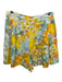 Faithfull the Brand Size L Yellow, Blue & Orange floral print High Waist Shorts Yellow, Blue & Orange / L