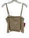 FREE the Label Size XS Beige Linen & Cotton Spaghetti Strap Keyhole Back Top Beige / XS