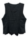 FREE the Label Size L Black Linen Sleeveless Button Front V Neck Vest Top Black / L