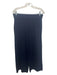Lafayette 148 Size L/M Navy Blue Wool & Cotton Sleeveless Knit Wide Leg Pant Set Navy Blue / L/M