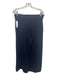 Lafayette 148 Size L/M Navy Blue Wool & Cotton Sleeveless Knit Wide Leg Pant Set Navy Blue / L/M