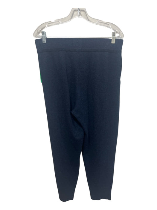 Lafayette 148 Size XL/M Navy Blue Wool & Cashmere 1/4 Zip Pullover Pant Set Navy Blue / XL/M