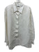 Chloe Kristyn Size L Cream White Cupro, Linen, Tencel Long Sleeve Buttons Top Cream White / L