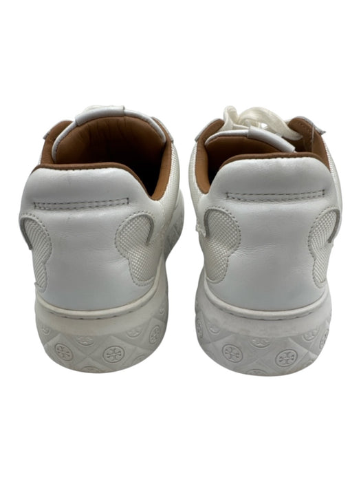 Tory Burch Shoe Size 8.5 White Leather Perforated Rubber Sole Low Top Sneakers White / 8.5