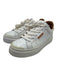 Tory Burch Shoe Size 8.5 White Leather Perforated Rubber Sole Low Top Sneakers White / 8.5