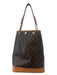 Louis Vuitton Light & Dark Brown Canvas Leather Monogram Crossbody Strap Bag Light & Dark Brown / Medium