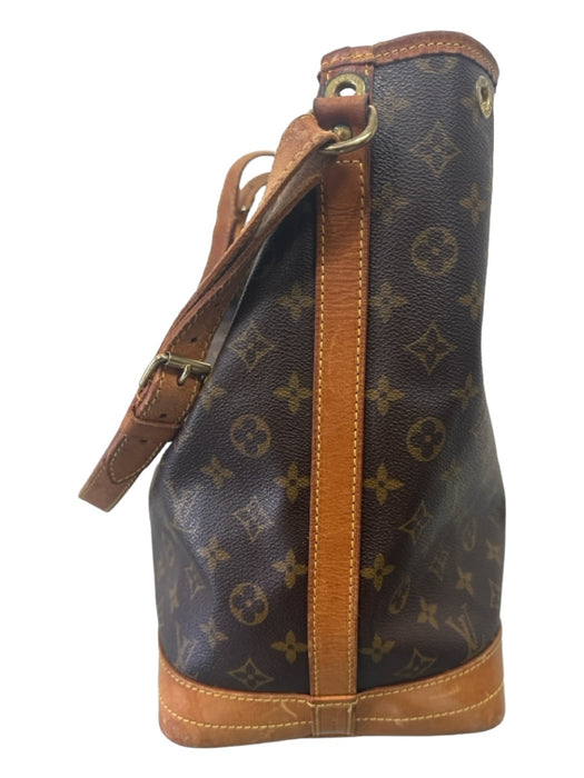 Louis Vuitton Light & Dark Brown Canvas Leather Monogram Crossbody Strap Bag Light & Dark Brown / Medium