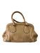 Prada Beige Leather Pebbled Hand Magnetic Close Braided Bag Beige