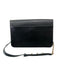 Furla Black Leather Pebbled Shoulder silver hardware Pinch Open Bag Black