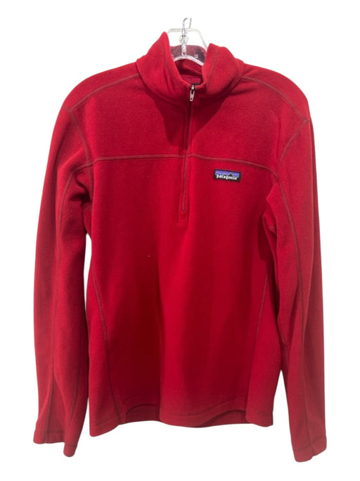 Patagonia Size XS Red Polyester Fleece Half Zip Pullover Sweater Red / XS