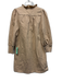 Pomander Place Size XS Khaki Beige Cotton Blend Long Balloon Sleeve Dress Khaki Beige / XS