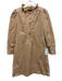 Pomander Place Size XS Khaki Beige Cotton Blend Long Balloon Sleeve Dress Khaki Beige / XS