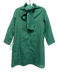 Tuckernuck Size XS Green Polyester Grid Long Sleeve Ruffle collar Tie Back Dress Green / XS