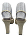 Giuseppe Zanotti Shoe Size 38 White & Brown Leather Woven Block Heel Pumps White & Brown / 38