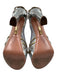 Aquazzura Shoe Size 38.5 Silver & Gold Patent Leather Peep Toe Cut Outs Pumps Silver & Gold / 38.5
