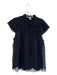 Diane Von Furstenberg Size 12 Black Silk & Viscose Short Sleeve Cap Sleeve Top Black / 12