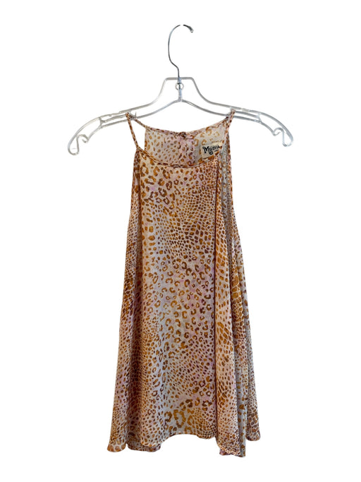 Show Me Your Mumu Size Large Orange Polyester Sleeveless Animal Print Flowy Top Orange / Large
