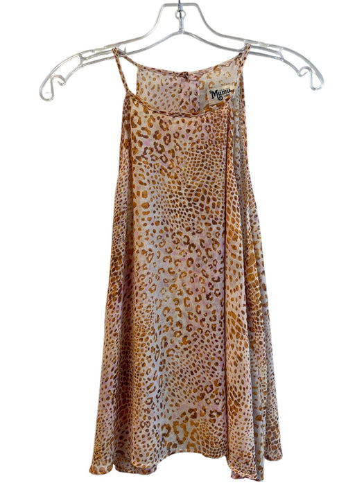 Show Me Your Mumu Size Large Orange Polyester Sleeveless Animal Print Flowy Top Orange / Large