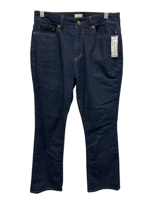 Ann Mashburn Size 27 Dark Wash Cotton Blend Denim Mid Rise Slight Boot Cut Jeans Dark Wash / 27
