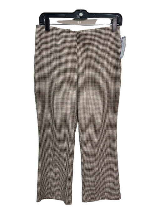 Ann Mashburn Size XS Beige & Brown print Viscose & wool Houndstooth Pants Beige & Brown print / XS
