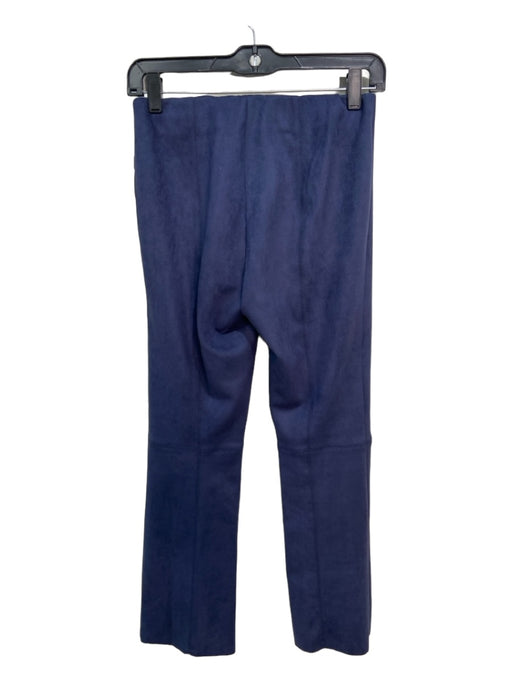 Ann Mashburn Size XS Navy Blue Polyester Blend Microsuede Elastic Waist Pants Navy Blue / XS