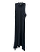 Theory Size XS Black Polyester Sleeveless Mock Neck Maxi Dress Black / XS