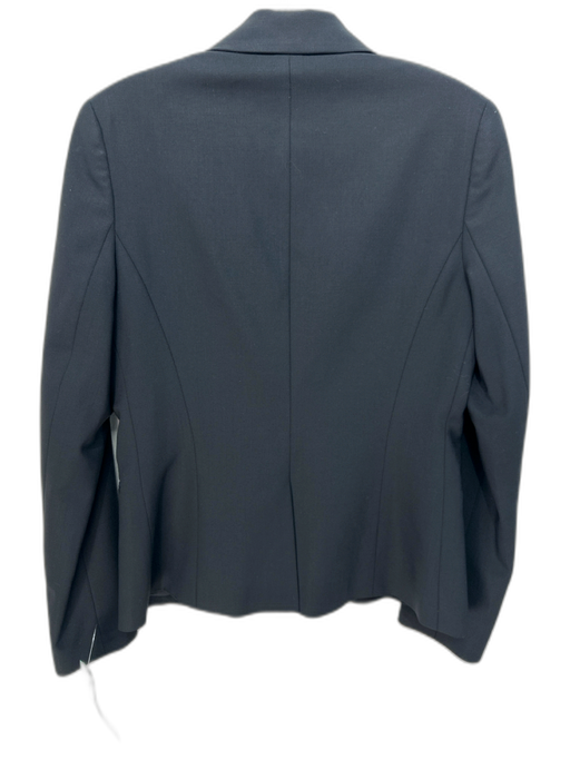 Theory Size 6 Black Wool Blend Button Front Blazer Jacket Black / 6