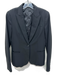 Theory Size 6 Black Wool Blend Button Front Blazer Jacket Black / 6