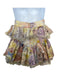 Zimmermann Size 3 White, Purple, Yellow Polyester Blend Tiered Tulle Skirt White, Purple, Yellow / 3