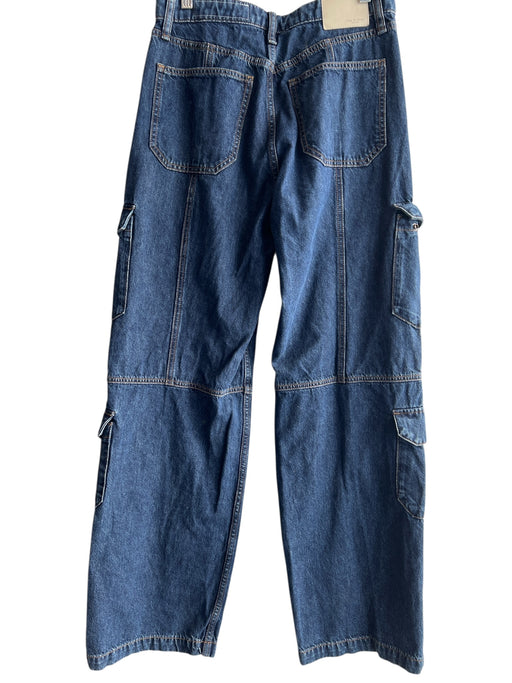 Rag & Bone Size 27 Dark Wash Cotton High Waist Zip Fly Cargo Pockets Jeans Dark Wash / 27