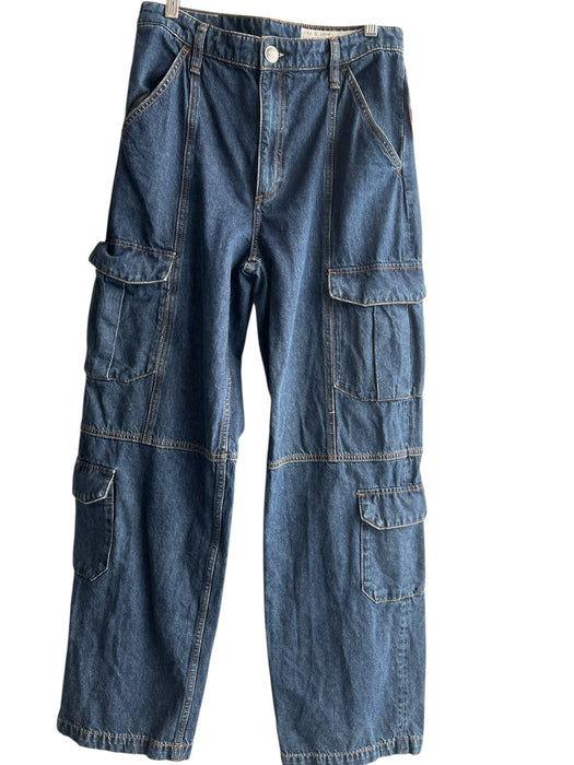 Rag & Bone Size 27 Dark Wash Cotton High Waist Zip Fly Cargo Pockets Jeans Dark Wash / 27