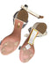 Aquazzura Shoe Size 39 White Leather Vinyl Open almond toe Ankle Strap Shoes White / 39