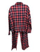 J Crew Size L Red, Blue, Multi Cotton Plaid Button Up Elastic Waist Pant Set Red, Blue, Multi / L