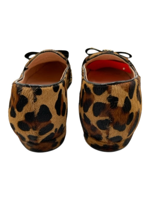 J Crew Shoe Size 8.5 Brown & Black Pony Hair Leopard Stud Detail Loafers Brown & Black / 8.5