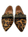 J Crew Shoe Size 8.5 Brown & Black Pony Hair Leopard Stud Detail Loafers Brown & Black / 8.5