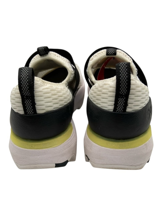 Sorel Shoe Size 9 White, Black, Cream Synthetic Perforated Elastic Sneakers White, Black, Cream / 9