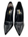Yves Saint Laurent Shoe Size 38 Black Patent Leather Pointed Toe Stiletto Pumps Black / 38
