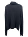 Pistola Size M Black Cotton Rib Knit Turtle Neck distressed Sweater Black / M