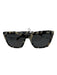 Balmain Gray, Cream & Black Acetate Spotted Metallic accents Wayfarer Sunglasses Gray, Cream & Black
