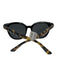 Valentino Black & Yellow Acetate Tortoise Stud Detail Sunglasses Black & Yellow