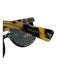 Valentino Black & Yellow Acetate Tortoise Stud Detail Sunglasses Black & Yellow
