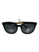 Valentino Black & Yellow Acetate Tortoise Stud Detail Sunglasses Black & Yellow