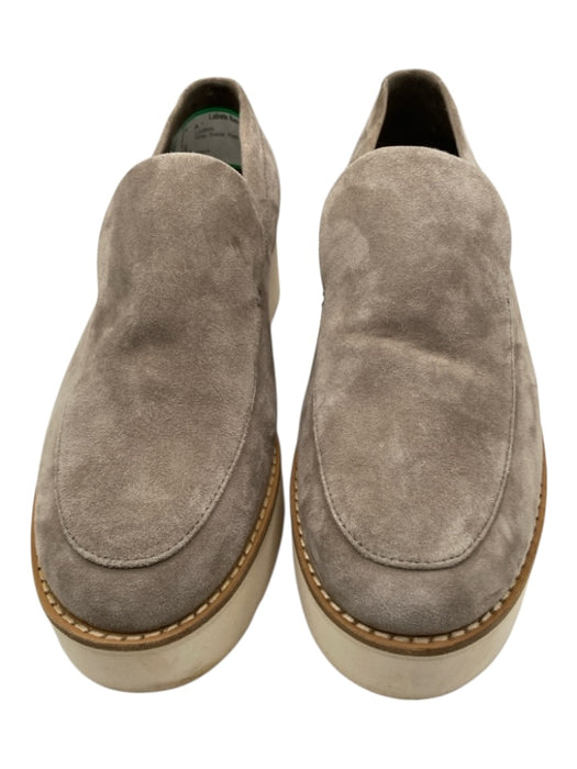 Vince Shoe Size 8 Gray Suede Platform Loafers Gray / 8