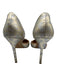 Manolo Blahnik Shoe Size 38 Gold & Silver Leather Pointed Toe Leopard Pumps Gold & Silver / 38