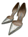 Manolo Blahnik Shoe Size 38 Gold & Silver Leather Pointed Toe Leopard Pumps Gold & Silver / 38