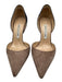 Manolo Blahnik Shoe Size 38 Navy & Beige Suede Pointed Toe Color Block Pumps Navy & Beige / 38