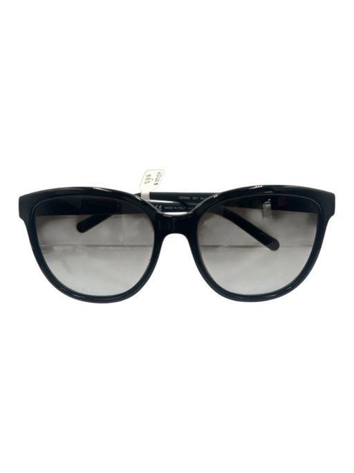 Chloe Black & Gold Acetate Round Frames Gradient Sunglasses Black & Gold